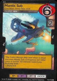 Mantis Sub, One-Man Deep-Sea Unit - Armored Strike