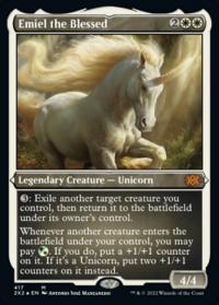 Emiel the Blessed (417) (Etched Foil) - Double Masters 2022 (Collector Cards)