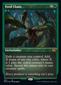 Food Chain (460) (Etched Foil) - Double Masters 2022 (Collector Cards)