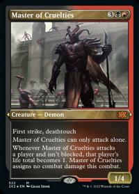 Master of Cruelties (522) (Etched Foil) - Double Masters 2022 (Collector Cards)