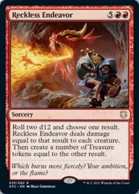 Reckless Endeavor - Commander: Adventures in the Forgotten Realms