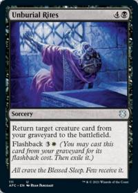 Unburial Rites - Commander: Adventures in the Forgotten Realms
