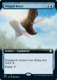 Winged Boots (Extended Art) - Commander: Adventures in the Forgotten Realms (Collector Cards)