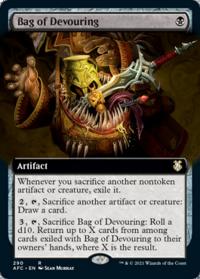 Bag of Devouring (Extended Art) - Commander: Adventures in the Forgotten Realms (Collector Cards)