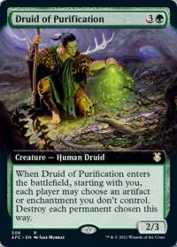 Druid of Purification (Extended Art) - Commander: Adventures in the Forgotten Realms (Collector Cards)