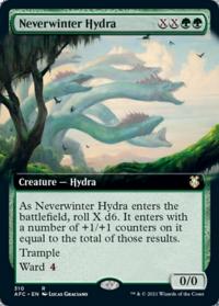 Neverwinter Hydra (Extended Art) - Commander: Adventures in the Forgotten Realms (Collector Cards)