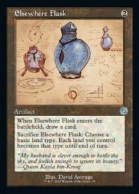 Elsewhere Flask (078) (Schematic) - BRO: Retro Artifacts (Collector Cards)