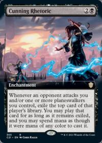 Cunning Rhetoric - Commander 2021 (Extended Art)