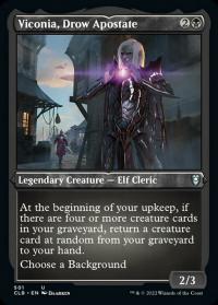 Viconia, Drow Apostate (501) (Foil Etched) - Commander Legends: Battle for Baldur's Gate (Collector Cards)