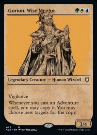 Gorion, Wise Mentor (423) (Showcase) - Commander Legends: Battle for Baldur's Gate (Collector Cards)