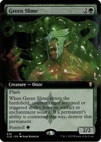 Green Slime (636) (Extended Art) - Commander Legends: Battle for Baldur's Gate (Collector Cards)