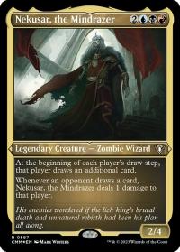 Nekusar, the Mindrazer (0587) (Foil Etched) - Commander Masters (Collector Cards)