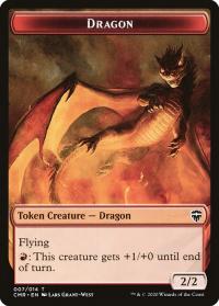 Dragon // Horror Double-sided Token - Commander Legends