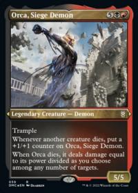 Orca, Siege Demon (Etched Foil) - Commander: Dominaria United (Collector Cards)