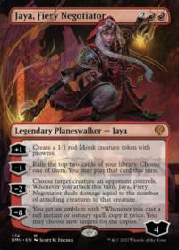 Jaya, Fiery Negotiator (Borderless) - Dominaria United (Collector Cards)