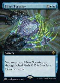 Silver Scrutiny (Extended Art) - Dominaria United (Collector Cards)