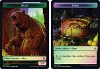 Bear Token // Food Token (015) (ELD Double Sided Tokens) - Throne of Eldraine