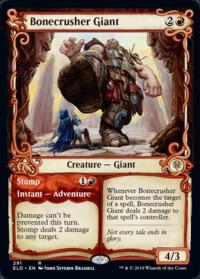 Bonecrusher Giant (Showcase) - Throne of Eldraine (Collector Cards)