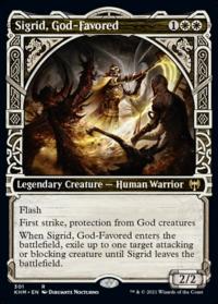 Sigrid, God-Favored (Showcase) - Kaldheim (Collector Cards)