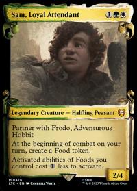 Sam, Loyal Attendant (0476) (Showcase Scrolls) - Commander: Tales of Middle-earth (Collector Cards)