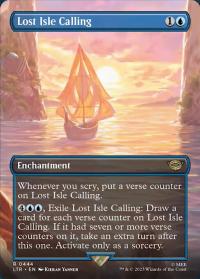 Lost Isle Calling (0444) (Borderless) - The Lord of the Rings: Tales of Middle-earth (Collector Cards)