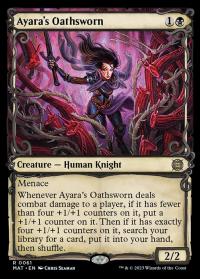 Ayara's Oathsworn (061) (Showcase) - March of the Machine: Aftermath (Collector Cards)
