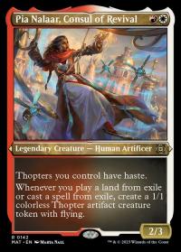 Pia Nalaar, Consul of Revival (142) (Etched Foil) - March of the Machine: Aftermath (Collector Cards)