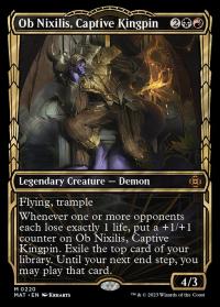 Ob Nixilis, Captive Kingpin (220) (Halo Foil) - March of the Machine: Aftermath (Collector Cards)