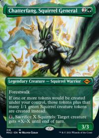 Chatterfang, Squirrel General (316) (Borderless) - Modern Horizons 2 (Variants)