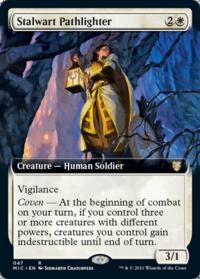 Stalwart Pathlighter (Extended Art) - Commander: Midnight Hunt (Collector Cards)