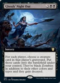 Ghouls' Night Out (Extended Art) - Commander: Midnight Hunt (Collector Cards)