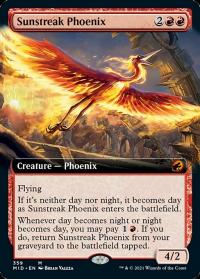 Sunstreak Phoenix (Extended Art) - Innistrad: Midnight Hunt (Collector Cards)