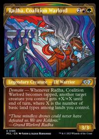 Radha, Coalition Warlord (185) (Halo Foil) - Multiverse Legends (Collector Cards)