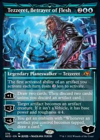 Tezzeret, Betrayer of Flesh (376) (Showcase) - Kamigawa: Neon Dynasty (Collector Cards)