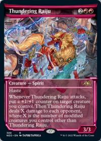 Thundering Raiju (389) (Showcase) - Kamigawa: Neon Dynasty (Collector Cards)