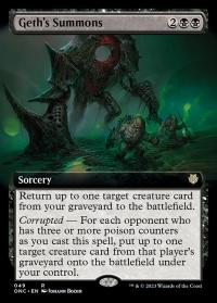 Geth's Summons (Extended Art) - Commander: Phyrexia: All Will Be One (Collector Cards)