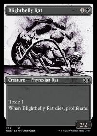 Blightbelly Rat (289) (Showcase) - Phyrexia: All Will Be One (Collector Cards)