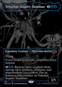 Tekuthal, Inquiry Dominus (349) (Oilslick Foil) - Phyrexia: All Will Be One (Collector Cards)