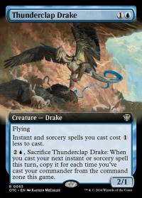 Thunderclap Drake (Extended Art) - Commander: Outlaws of Thunder Junction (Collector Cards)