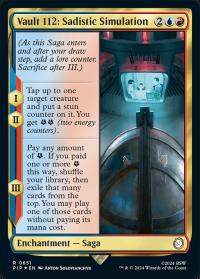 Vault 112: Sadistic Simulation (0651) (Surge Foil) - Magic: The Gathering - Fallout