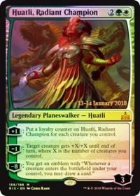 Huatli, Radiant Champion (RIX Prerelease) - Set Release Cards