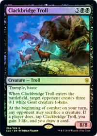 Clackbridge Troll (ELD prerelease) - Set Release Cards