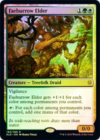 Faeburrow Elder (ELD prerelease) - Set Release Cards