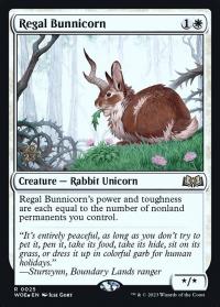 Regal Bunnicorn (WOE Prerelease) - Set Release Cards