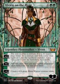 Vivien on the Hunt (283) (Borderless) - Streets of New Capenna (Collector Cards)