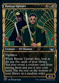 Brazen Upstart (296) (Showcase) - Streets of New Capenna (Collector Cards)