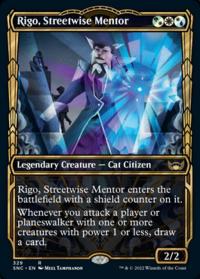 Rigo, Streetwise Mentor (329) (Showcase) - Streets of New Capenna (Collector Cards)