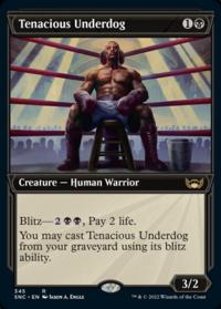 Tenacious Underdog (345) (Showcase) - Streets of New Capenna (Collector Cards)