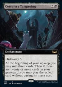 Cemetery Tampering (Extended Art) - Streets of New Capenna (Collector Cards)