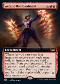 Arcane Bombardment (Extended Art) - Streets of New Capenna (Collector Cards)